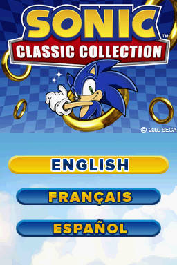 Sonic Classic Collection Title Screen
